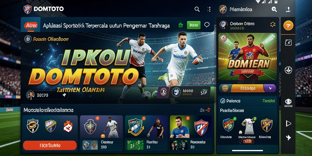 Tampilan menarik dari gameplay Sportsbook DOMTOTO.