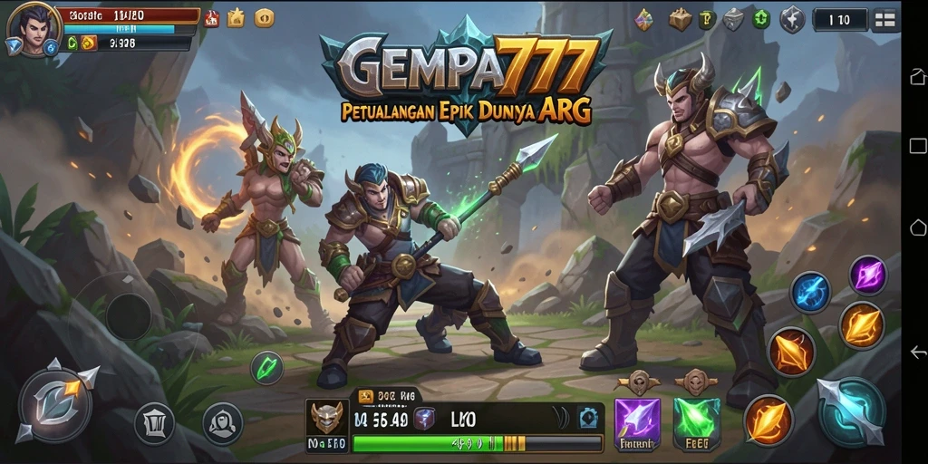 Screenshot GEMPA777 menampilkan aksi pertarungan yang mendebarkan dalam dunia ARPG.
