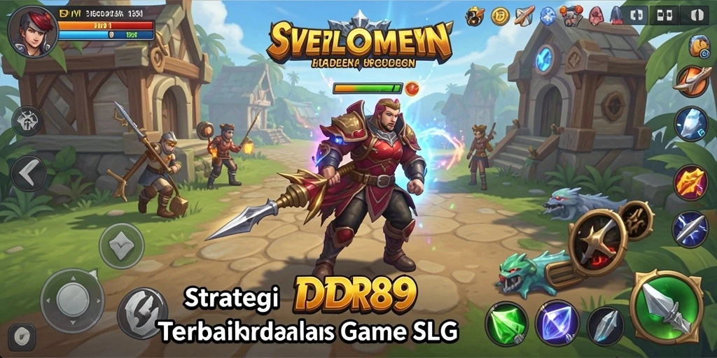 Tampilan permainan strategis menampilkan pertempuran yang mendebarkan.