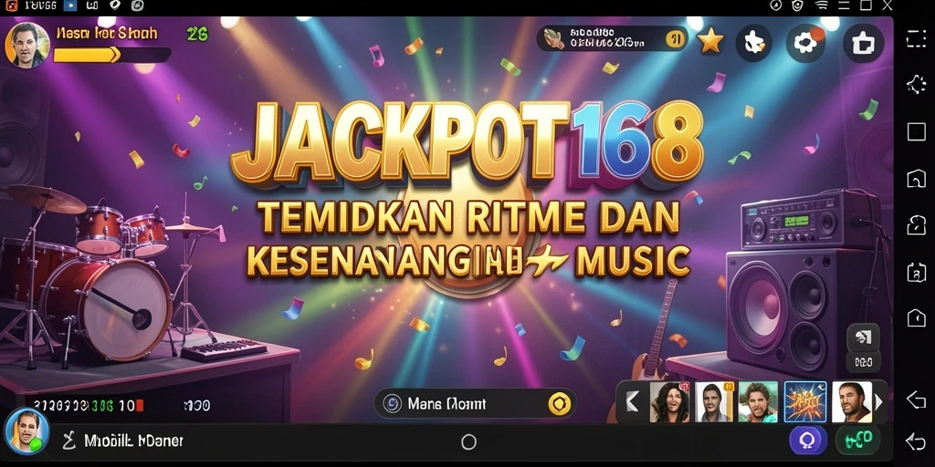 Tampilan menarik dari JACKPOT168 saat bermain musik.