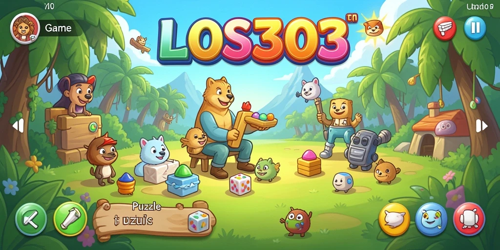 Tangkapan layar menunjukkan gameplay seru dan menantang dari LOS303.