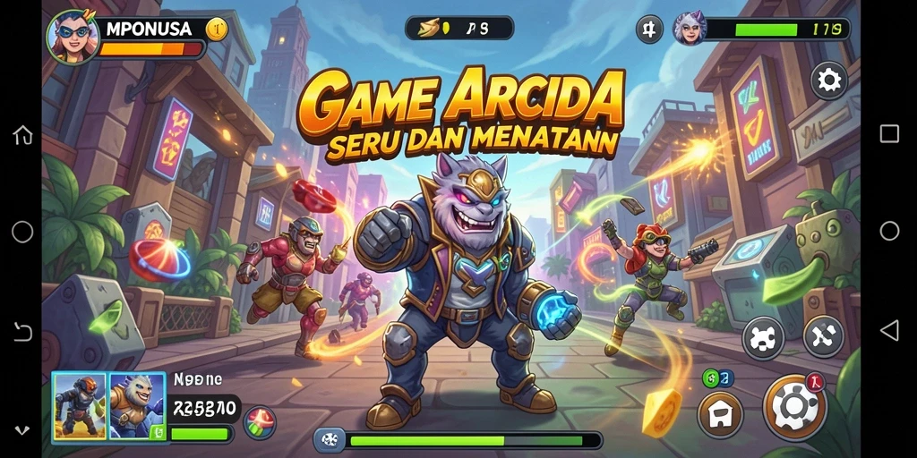 Tampilan gameplay seru dari MPONUSA yang penuh tantangan.