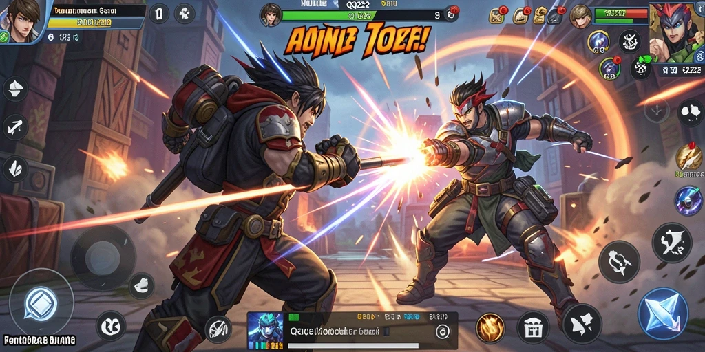 Tampilan gameplay QQ222 dengan aksi mendebarkan dan strategi yang menarik.