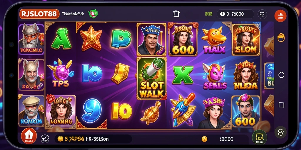 Screenshot menunjukkan gameplay mendebarkan dari RJSLOT88.