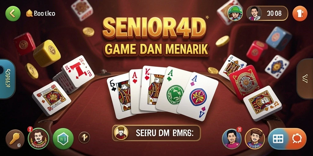 Tampilan gameplay menarik dari SENIOR4D yang penuh warna.