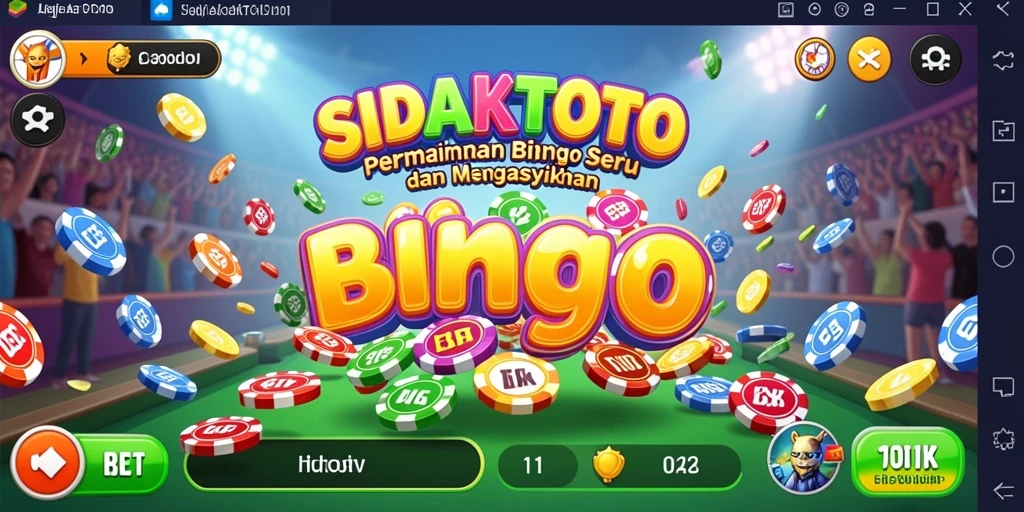 Tampilan menarik gameplay dan suasana Bingo di SIDAKTOTO.