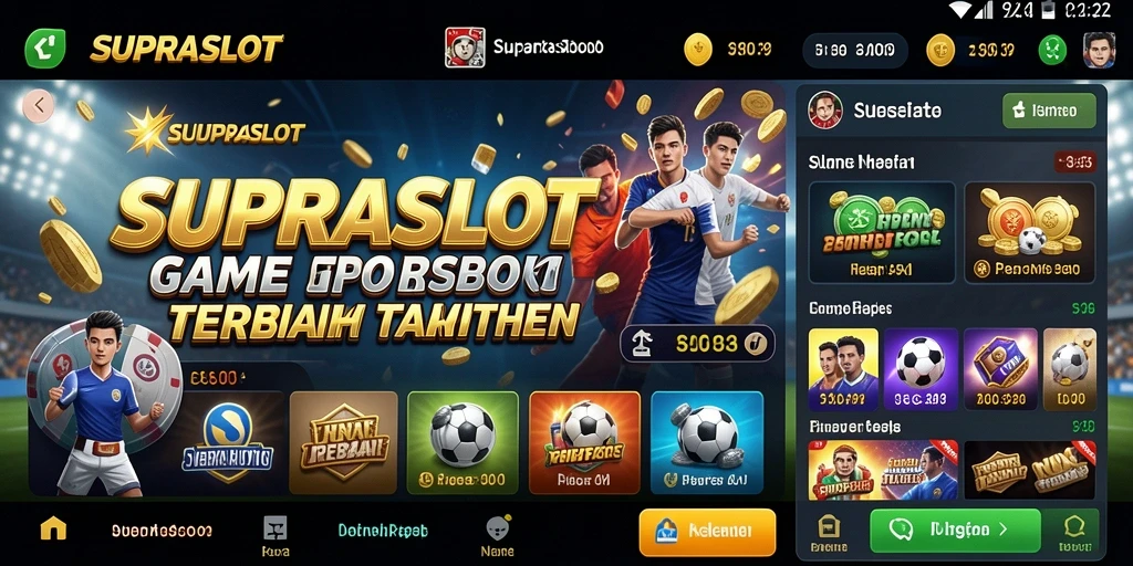 Tampilan gameplay SUPRASLOT yang menarik bagi penggemar taruhan.