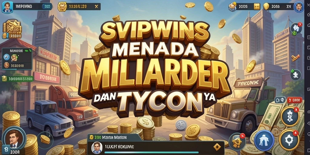 Screenshot utama SVIPWINS menampilkan gameplay Tycoon yang seru.