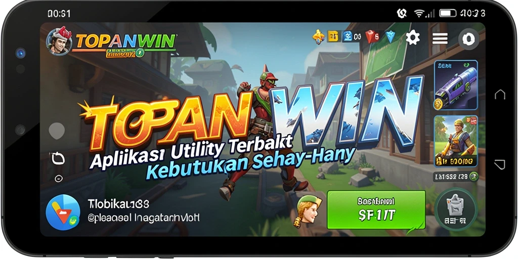 Screenshot utama dari TOPANWIN menampilkan fitur produktivitas yang efisien.