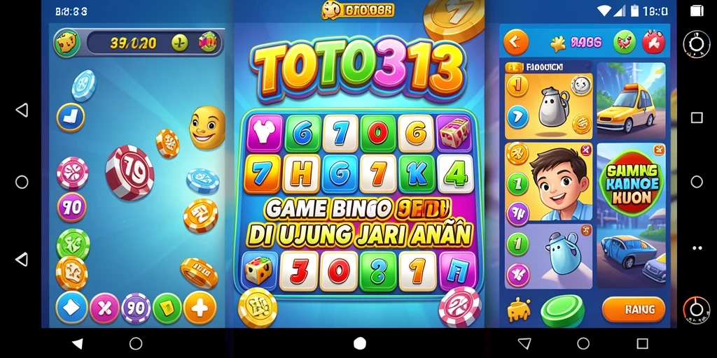 Screenshot gameplay TOTO313 menampilkan keseruan permainan Bingo yang interaktif.