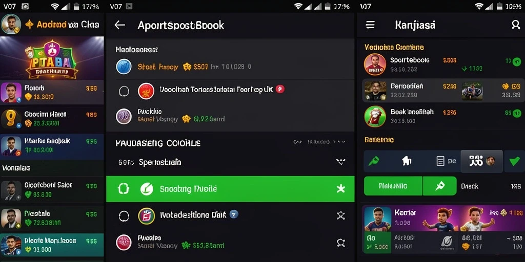 Tampilan gameplay V07 yang menarik dan interaktif di aplikasi Sportsbook.